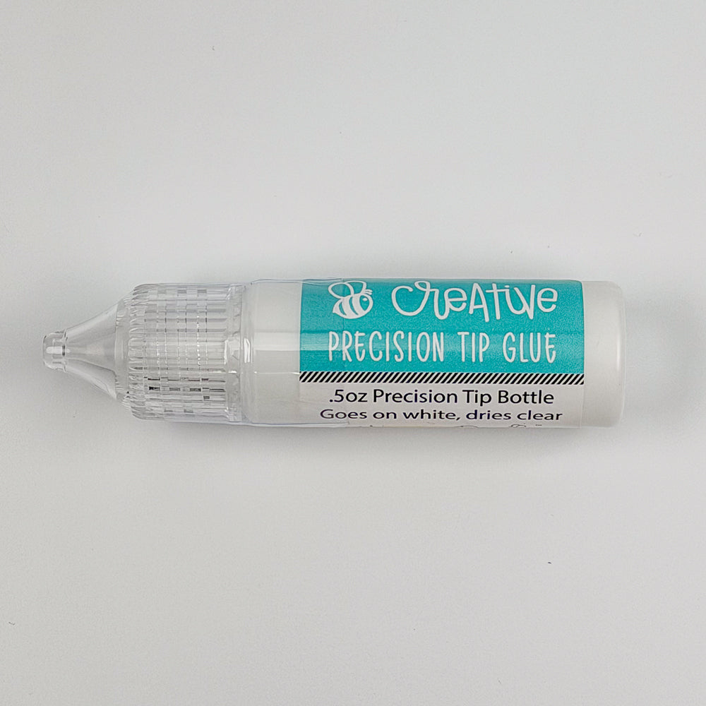 Bee Creative Easy Squeeze Precision Tip Glue - .5oz - Dries Clear - Our Original Formula!