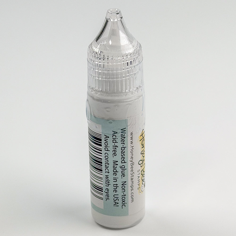 Bee Creative Easy Squeeze Precision Tip Glue - .5oz - Dries Clear - Our Original Formula!