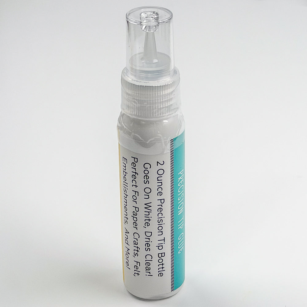 Bee Creative Easy Squeeze Precision Tip Glue - 2oz - Dries Clear - Our Original Formula!