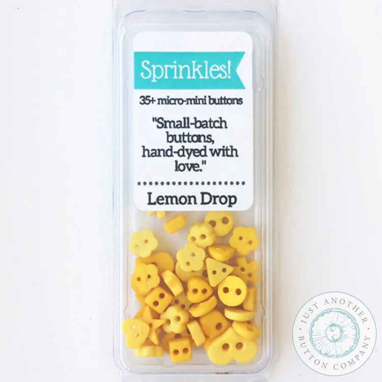 Sprinkle Pack Mini Buttons - Lemon Drop