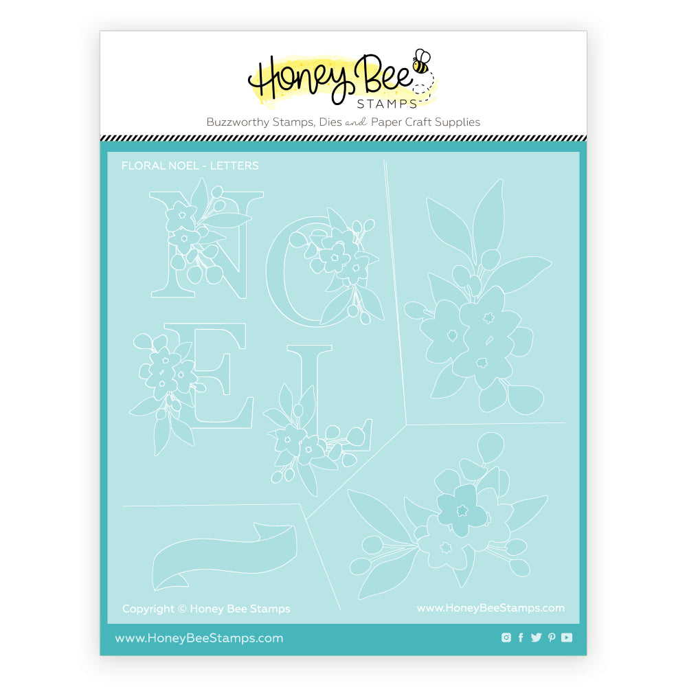 Floral Noel - 6x6" Coordinating Stencil (Set of 6)