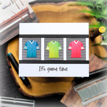 Game Time - 3x3 Photopolymer Clear Stamp Set