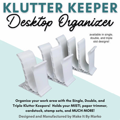 Bee Creative Craft Desk Organizer - White Klutter Keeper