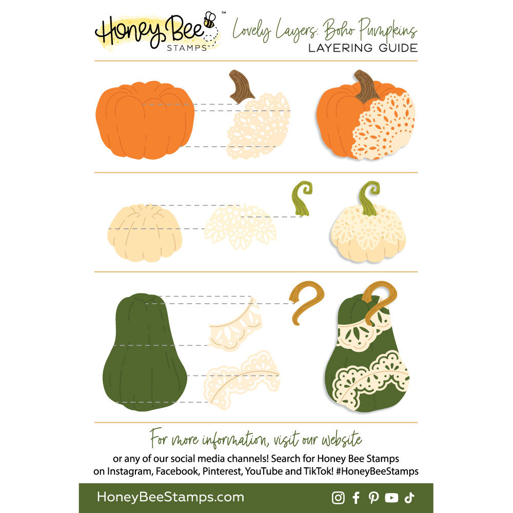 Lovely Layers: Boho Pumpkins - Honey Cuts Stand-Alone Dies