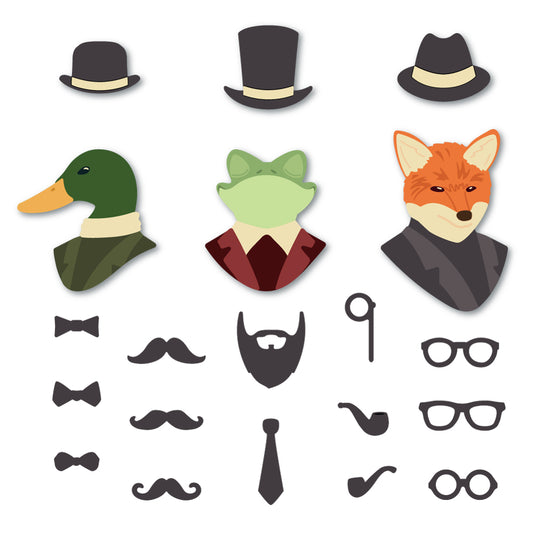 Lovely Layers: Gallery Wall - Gentlemen Add-on - Honey Cuts Stand-Alone Dies