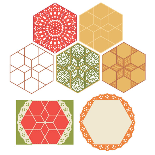 Bee Quilted: Honeycomb Hexies - Honey Cuts Stand-Alone Dies