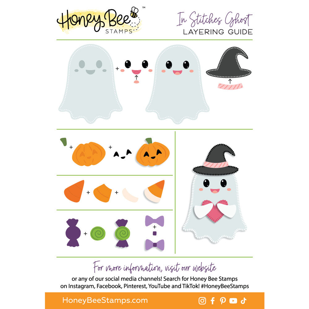 In Stitches: Ghost - Honey Cuts Stand-Alone Dies