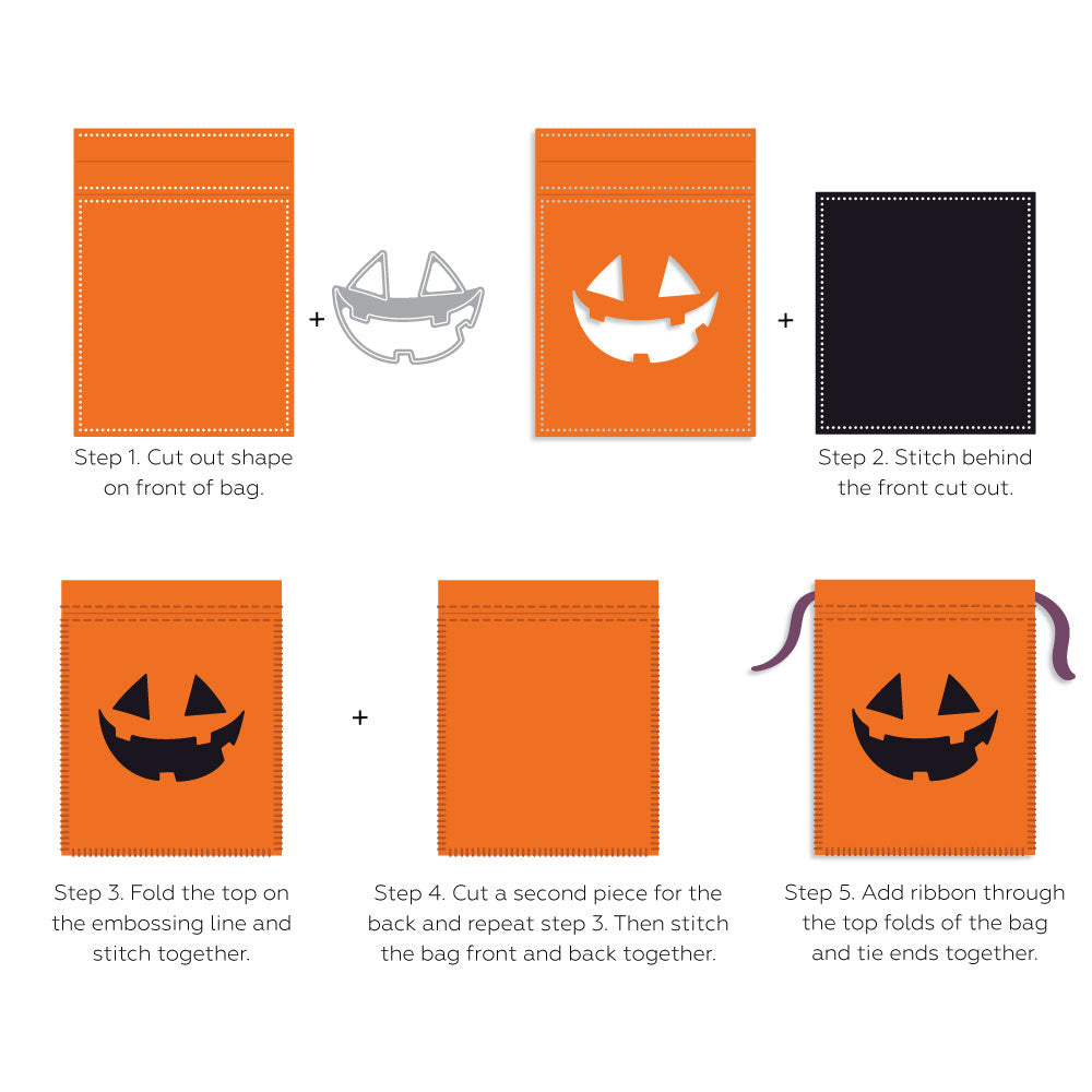 In Stitches: Halloween Bag - Honey Cuts Stand-Alone Dies