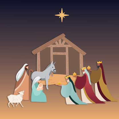 Lovely Layers: Nativity Scene - Honey Cuts - Stand-Alone Dies