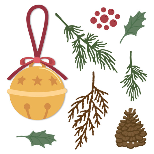 Lovely Layers: Sleigh Bell - Honey Cuts - Stand-Alone Dies