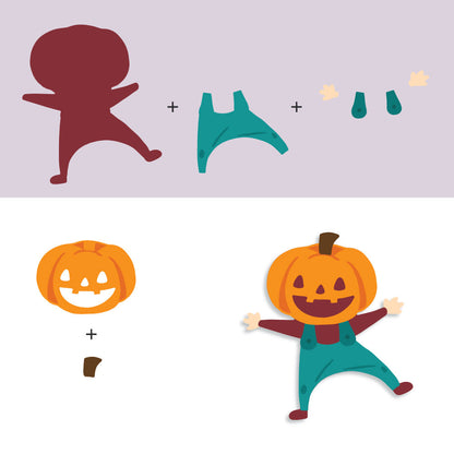 Lovely Layers: Trick Or Treat - Honey Cuts Stand-Alone Dies