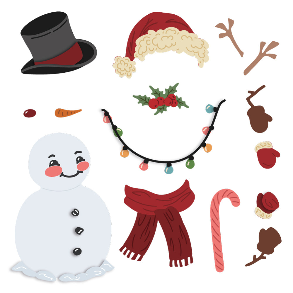 Lovely Layers: Vintage Snowman - Honey Cuts - Stand-Alone Dies