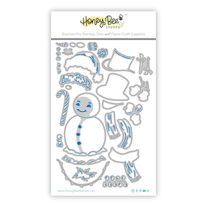 Lovely Layers: Vintage Snowman - Honey Cuts - Stand-Alone Dies