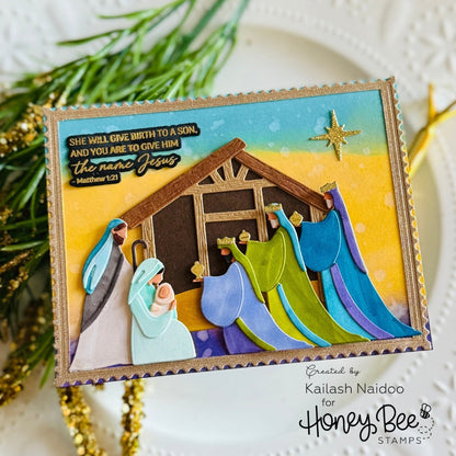 Lovely Layers: Nativity Scene - Honey Cuts - Stand-Alone Dies