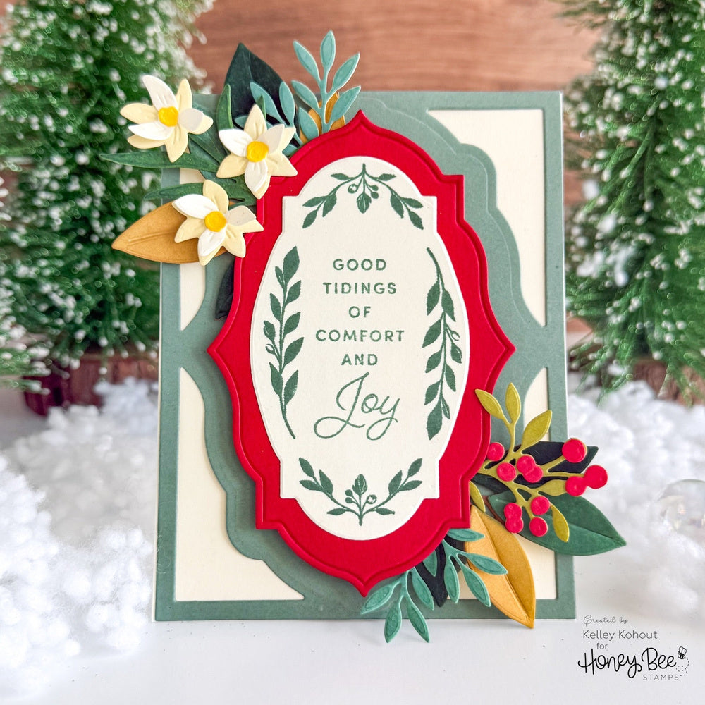 Laurel Wishes and Christmas Botanicals - Sample Card