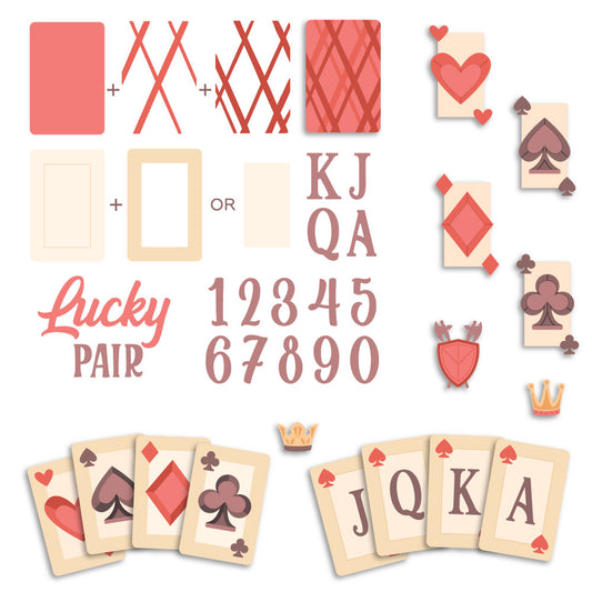 Lovely Layers: Playing Cards - Honey Cuts