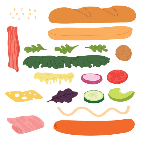 Lovely Layers: Sub Sandwich - Honey Cuts Stand-Alone Dies