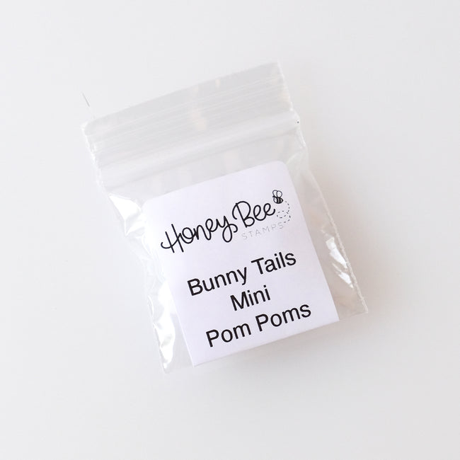 Bee Creative Mini Pom Poms 10pk - Bunny Tails