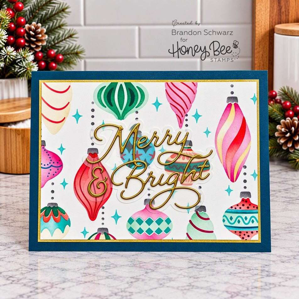 Decked Out Stencil Set and Honey Cuts - Sample Card