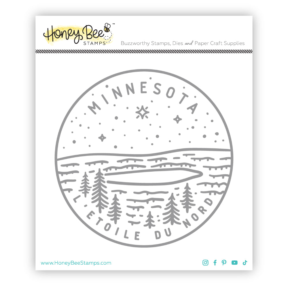 50 States Circles - 2x2 Stamp Set - Minnesota