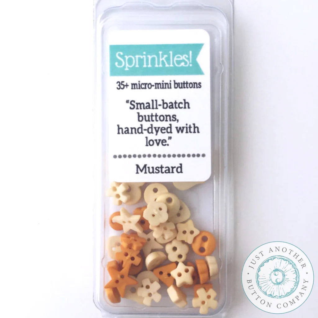 Sprinkle Pack Mini Buttons - Mustard