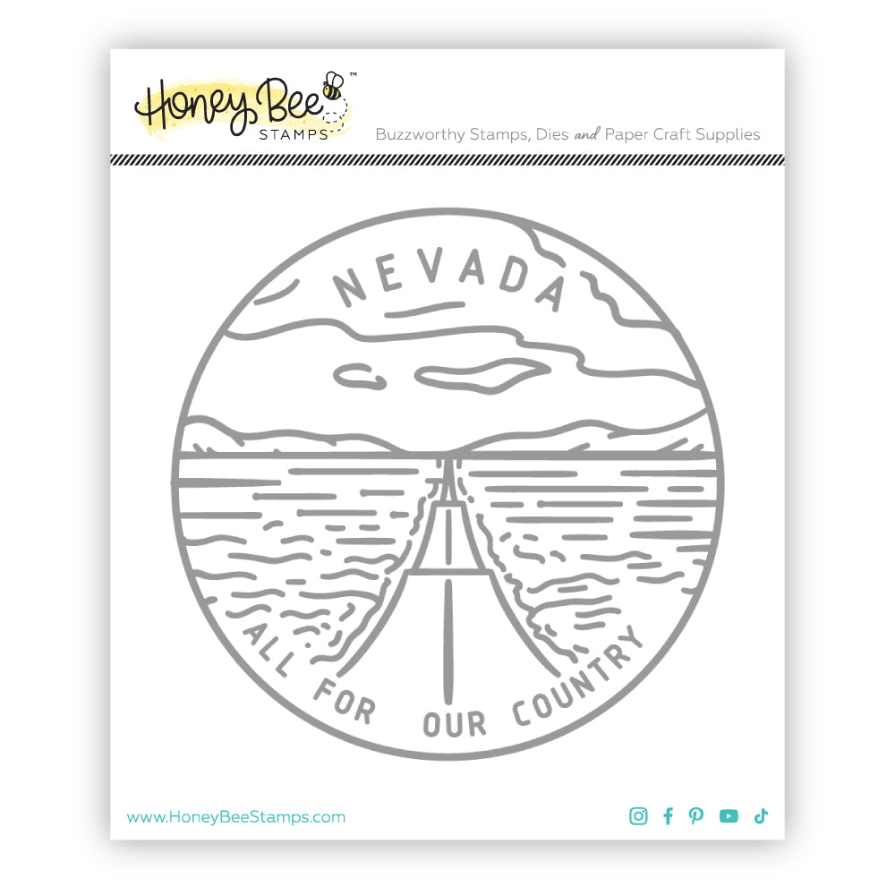 50 States Circles - 2x2 Stamp Set - Nevada