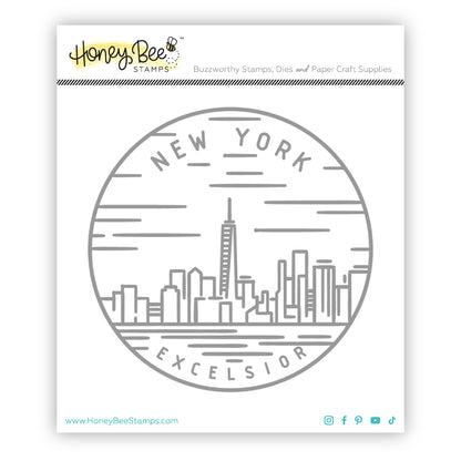 50 States Circles - 2x2 Stamp Set - New York