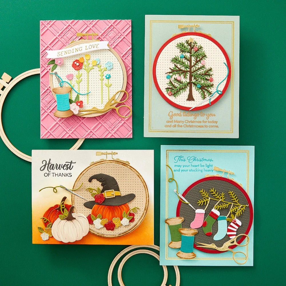 Spellbinders Wooden Embroidery Hoop Frames