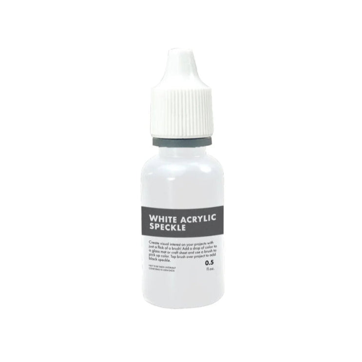 White bottle with a label on a white background