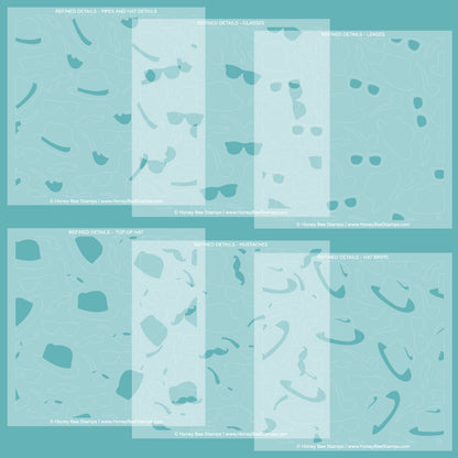 Refined Details - 6"x6" Stencil Set of 6 Layering Stencils