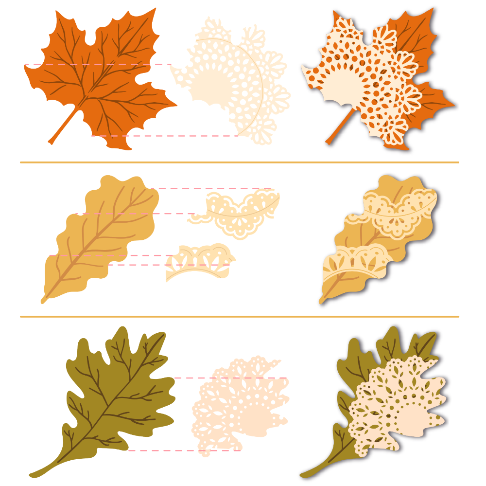 Lovely Layers: Boho Leaves - Honey Cuts - Stand-Alone Dies