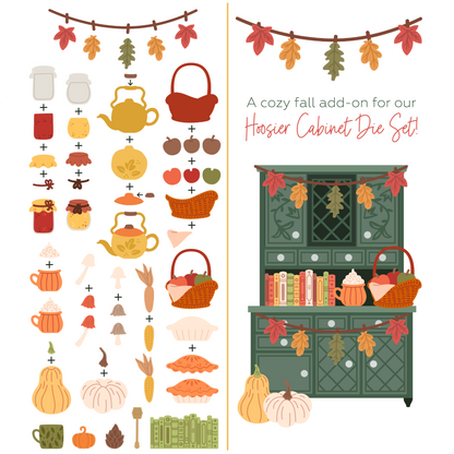 Lovely Layers: Hoosier Cabinet Fall Add-On - Honey Cuts - Stand-Alone Dies