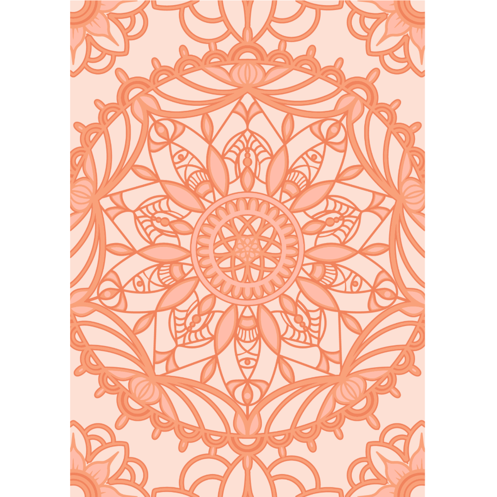 Patterned book cover with a geometric design on a white background