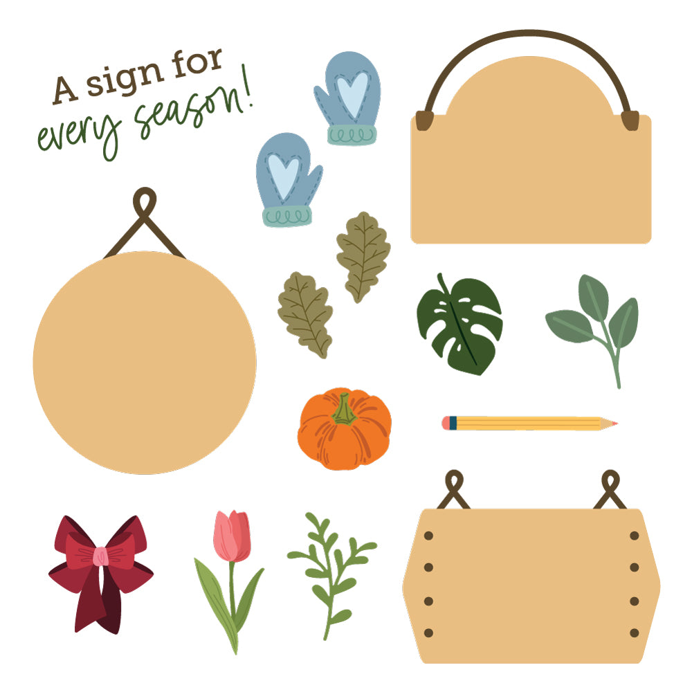 Lovely Layers: Seasonal Signs - Honey Cuts