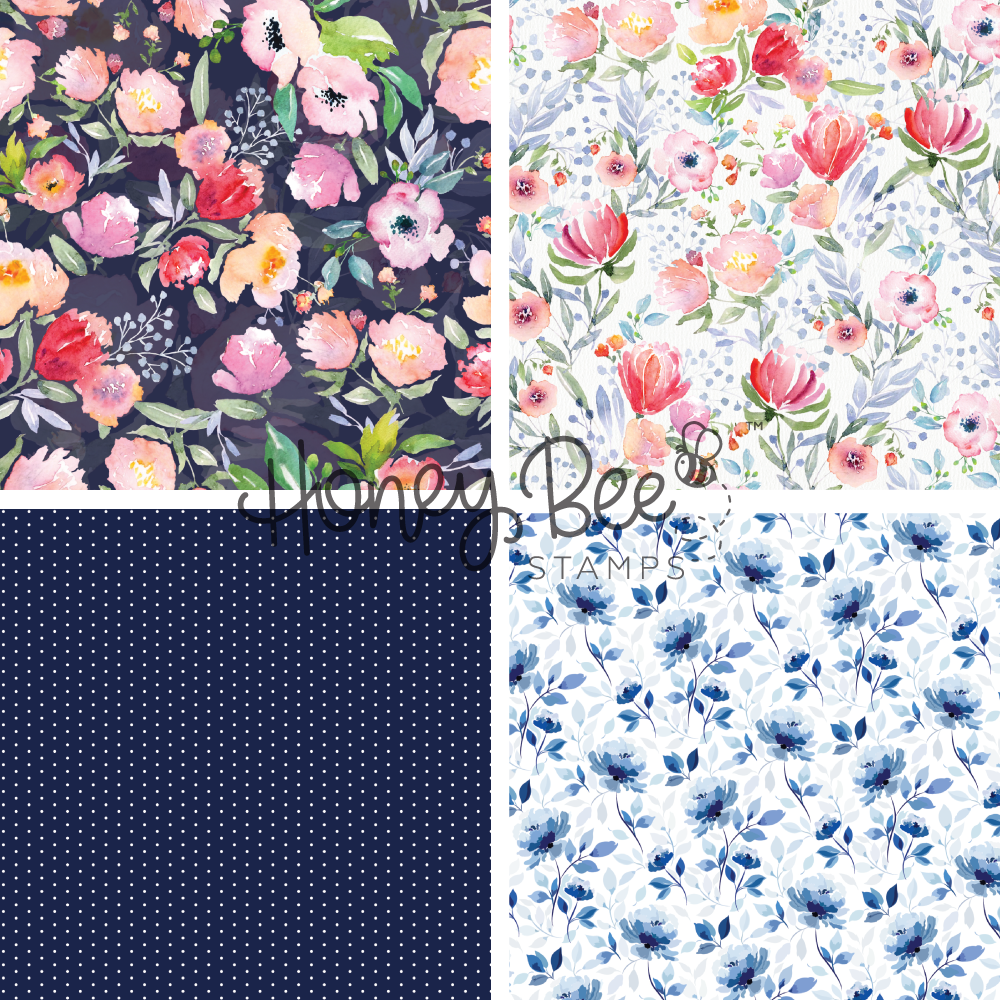 Summer Stems - 5.5"x8.5" - 24 Double-Sided Sheets - Includes Paper Organizer!
