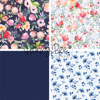Summer Stems - 5.5"x8.5" - 24 Double-Sided Sheets - Includes Paper Organizer!