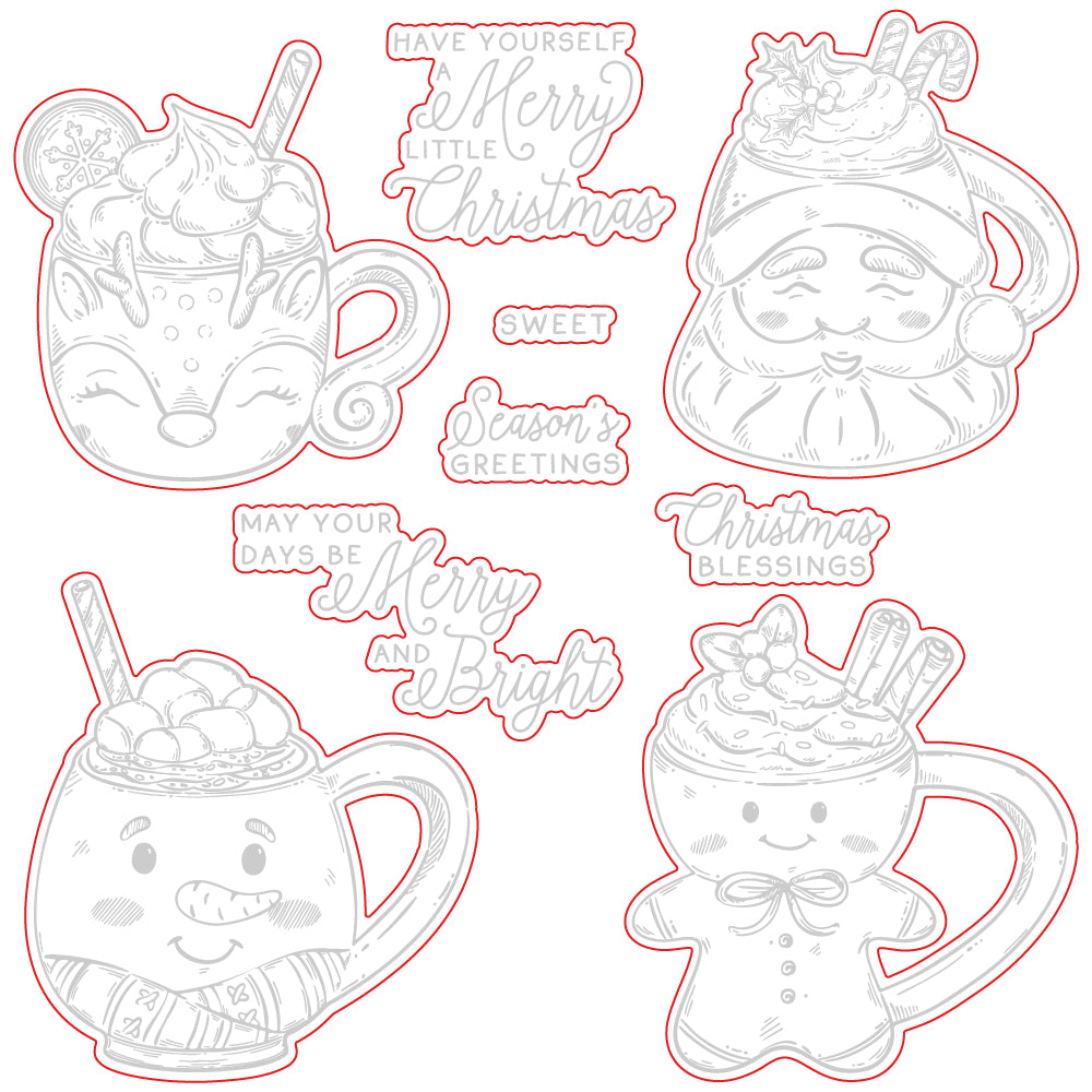 Sweet Season Mugs - Honey Cuts - Coordinating Dies