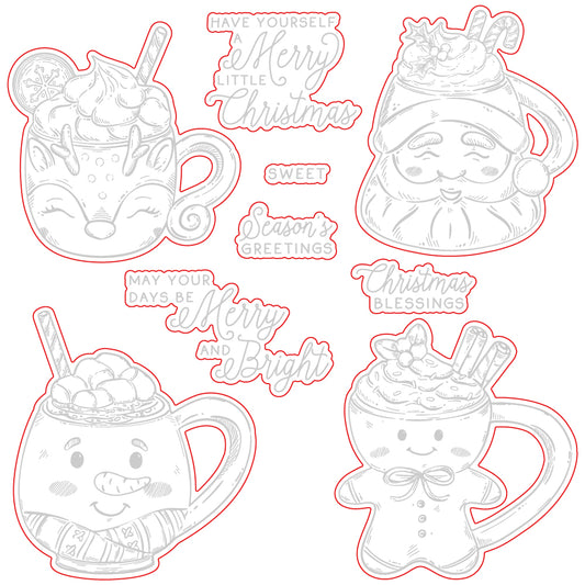 Sweet Season Mugs - Honey Cuts - Coordinating Dies