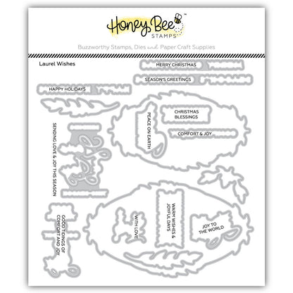 Laurel Wishes - Honey Cuts Coordinating Dies