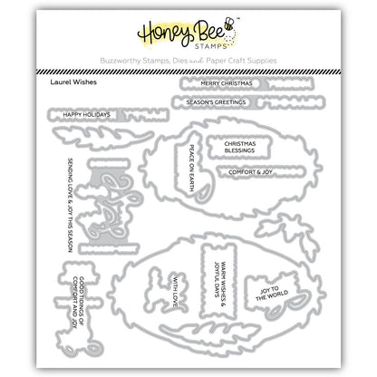 Laurel Wishes - Honey Cuts Coordinating Dies