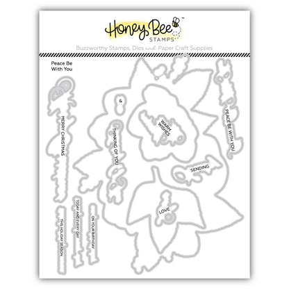 Peace Be With You - Honey Cuts Coordinating Dies