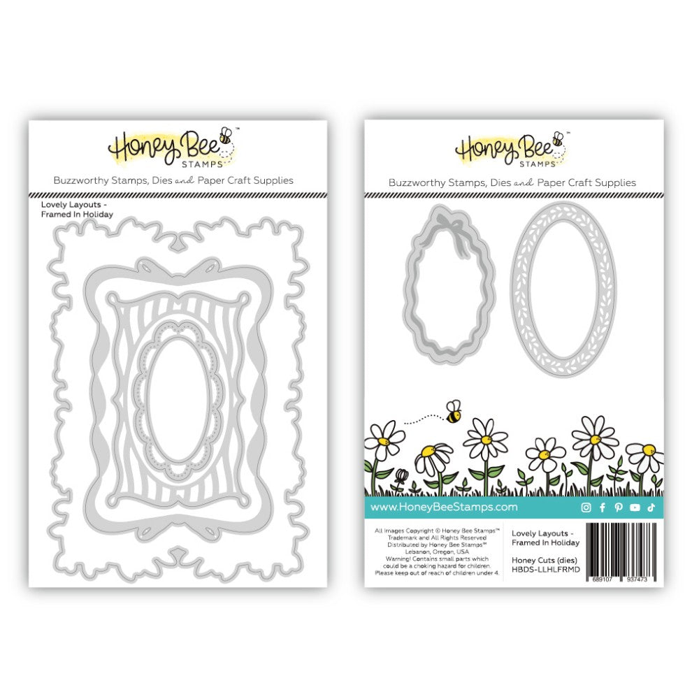 Lovely Layouts: Framed In Holiday - Honey Cuts Stand-Alone Dies