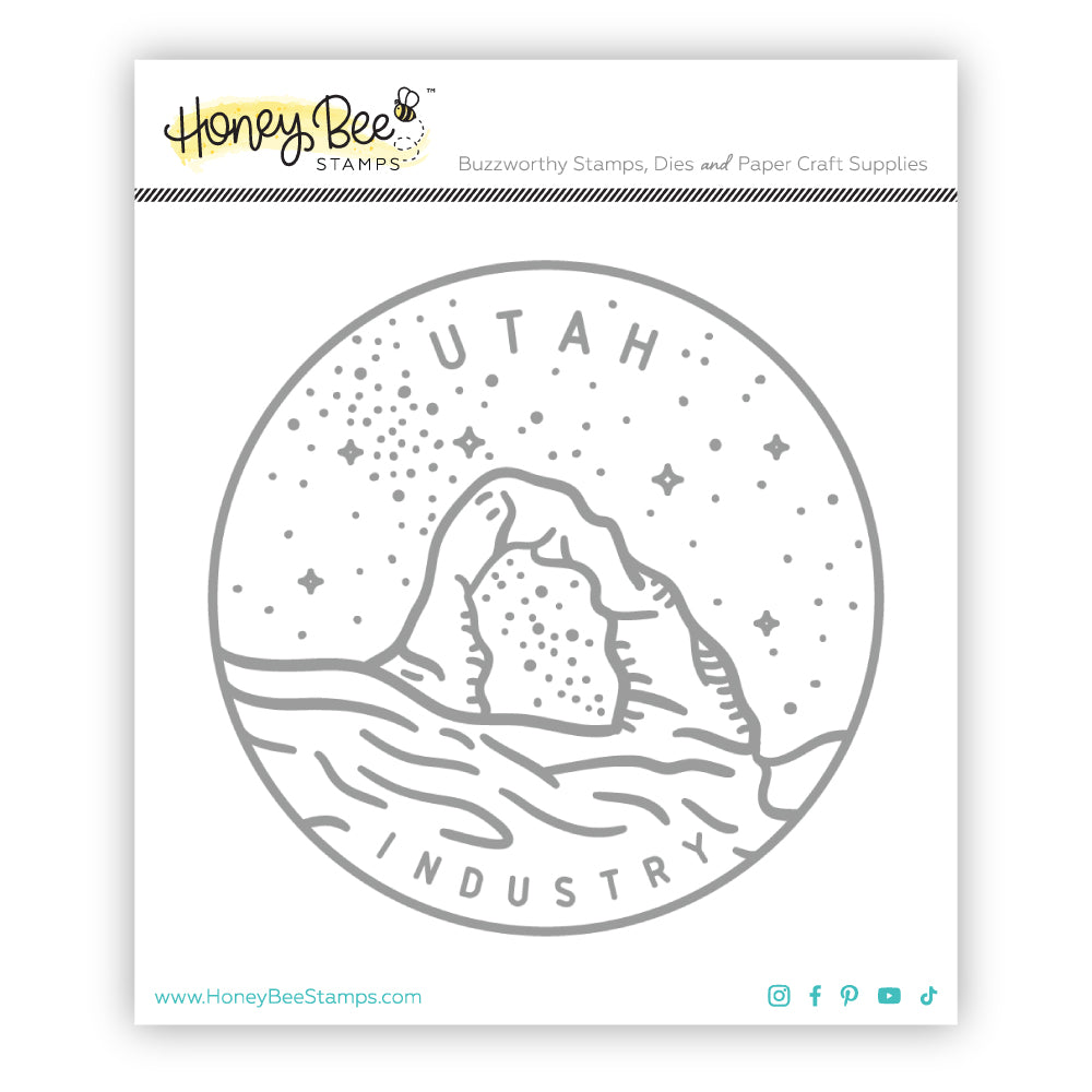 50 States Circles - 2x2 Stamp Set - Utah