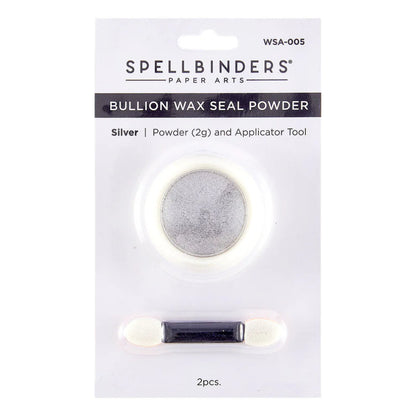 Silver Bullion Wax Seal Powder - Clear Seal Maker Tool Collection by Spellbinders
