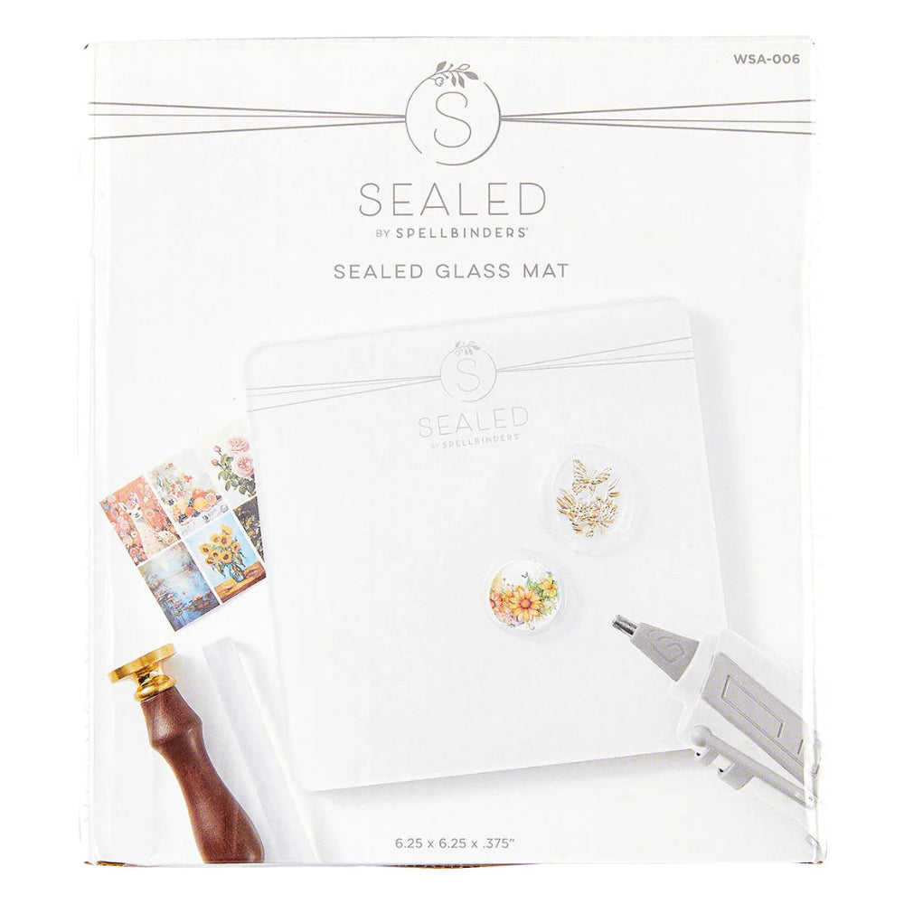 Sealed Glass Mat Working Surface by Spellbinders - 6.25" x 6.25"