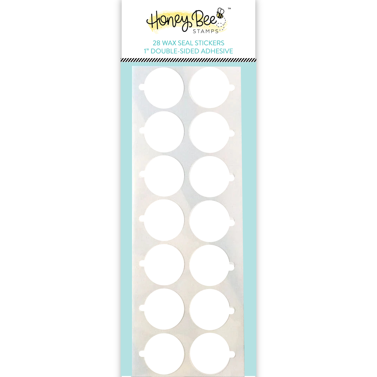 Bee Creative 1" Wax Seal Stickers - 28 pack Double-Sided Heavy-Duty Adhesive Circles