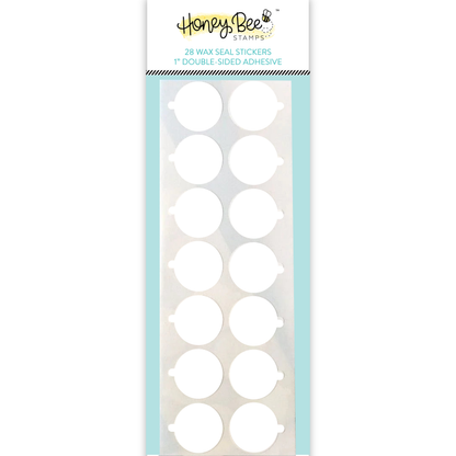 Bee Creative 1" Wax Seal Stickers - 28 pack Double-Sided Heavy-Duty Adhesive Circles