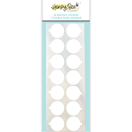 Bee Creative 1" Wax Seal Stickers - 28 pack Double-Sided Heavy-Duty Adhesive Circles
