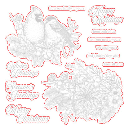 Winter Song - Honey Cuts - Coordinating Dies