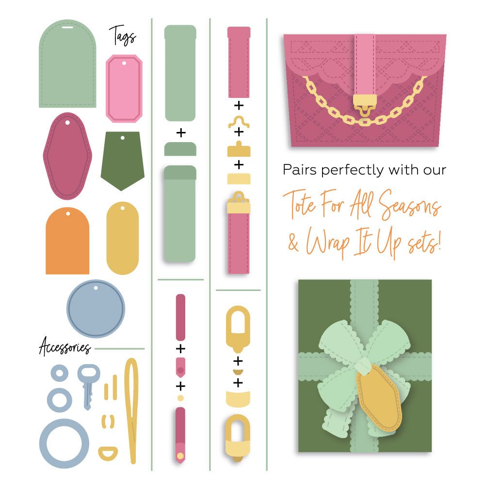 Accessorize It: Tagged - Honey Cuts Stand - Alone Dies - Honey Bee Stamps